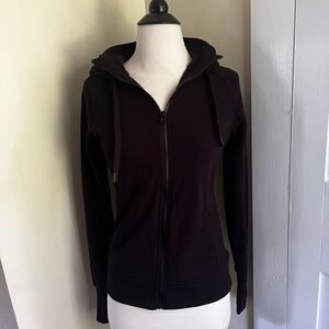 Women's Black Zip-Up Hoodie